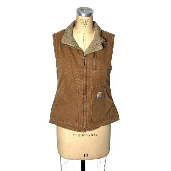 Y2K Carhartt duck vest for women Size XS/S - Picture 1 of 12